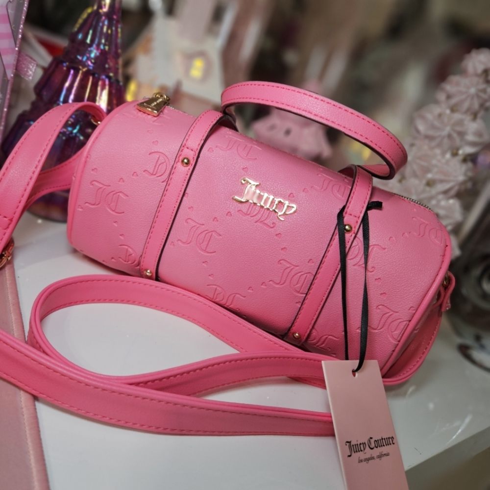 Juicy Couture Pink Lemonade mini barrel bag